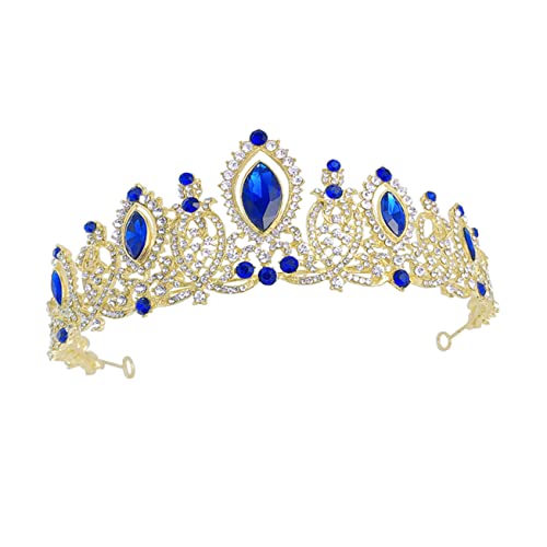 PartyKindom Kopfschmuck Braut Deko Crown Damen Legierungs Stirnband Hochzeit Haarschmuck Strass Tiara Hochzeits Kopfbedeckung von PartyKindom