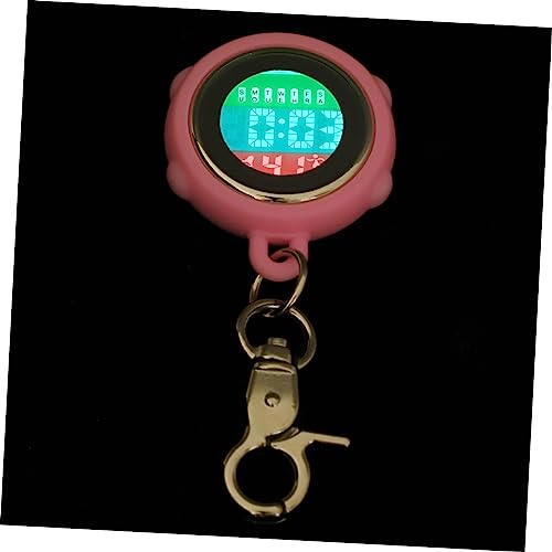 PartyKindom Schlüsselhalter Watch Glow in The Dark Watches für Frauen Männer Rucksack Schnalle Belt FOB Uhr Halskette Taschenuhr für Ärzte Krankenschwestern Wandern Klettern Schlüsselanhänger von PartyKindom