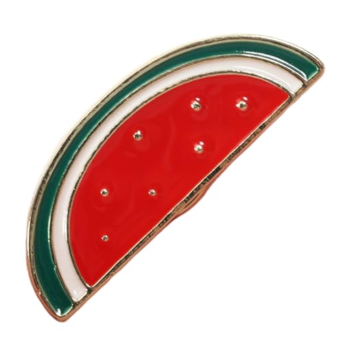 PartyKindom Kreative Wassermelonen Brosche Damen Anstecknadel für Cardigans und Kleider Bunte Leichte Verspielte Modeklammer für Reverskragen und Schals Einzigartiges Frucht Design von PartyKindom
