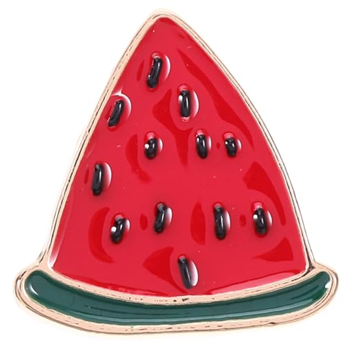 PartyKindom Kreative Wassermelonen Brosche Damen Anstecknadel mit Glatter Oberfläche Einfach zu Tragen Befestigen Stilvolles Accessoire für Schals und Kleidung und Auffällig von PartyKindom