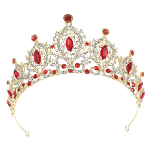 PartyKindom Kristallkronen Stirnband Damen Braut Tiara mit Funkelnden Strasssteinen Leichtes Kopfschmuck Accessoire für Hochzeit Junggesellinnenabschied Geburtstag und Festliche Anlässe von PartyKindom