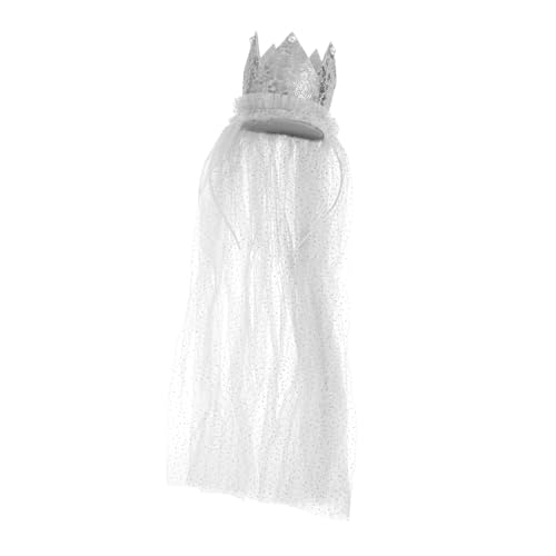 PartyKindom Krone Stirnband aus Spitze Leicht Atmungsaktiv Party Haarschmuck für Mädchen Geburtstagsdeko Design Süßer Look Modisches Haarband von PartyKindom