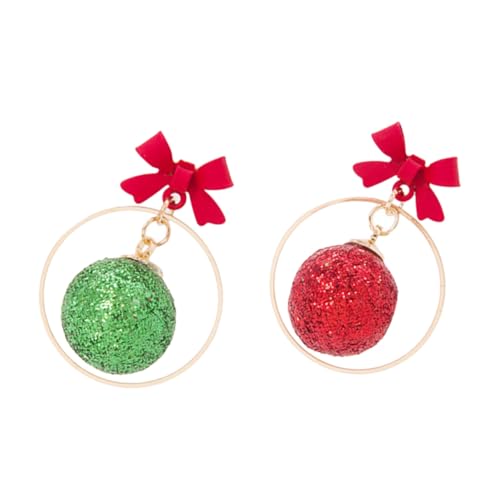 PartyKindom Kupfer Ohrschmuck Weihnachts Ohrringe Damen Leichtes Design Langlebig Allergiefrei Festliche Ohrdekorationen für Frauen und Mädchen von PartyKindom
