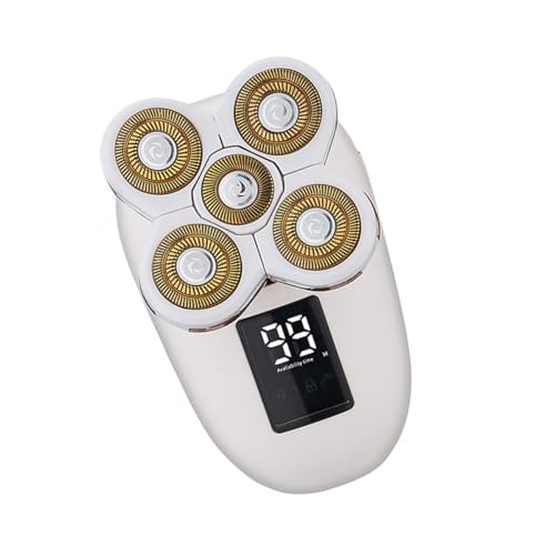 PartyKindom LCD Haarschneider Herren Elektrorasierer mit LED Display Wiederaufladbar Hautschonend Kabelloser Haartrimmer für Präzises Schneiden und Glattes Rasieren von PartyKindom