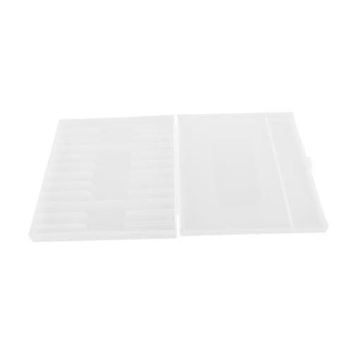 PartyKindom Leerer Stiftbox Stifthalter Hard Plastic Pen Case für Verschiedene Stifte Handlich und Leicht für Büro und Reisen mit Zufälligem Deckeldesign von PartyKindom