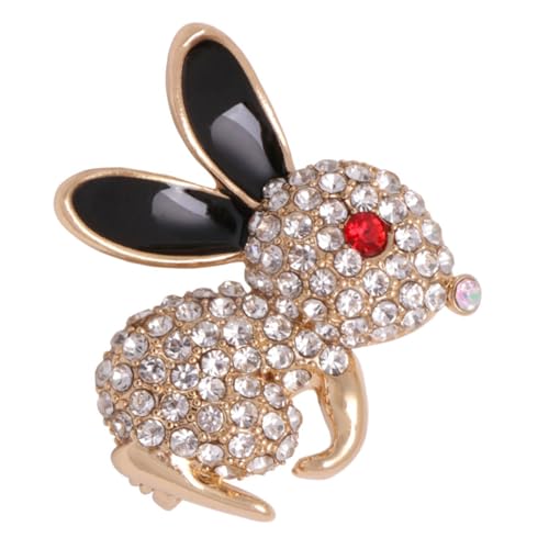 PartyKindom Legierung Brosche Kleine Weiße Kaninchen Brustnadel Modisches Kleidungsaccessoire Damen Anstecknadel Für Kleidung Rucksäcke Hüte Schmuck Geschenk von PartyKindom