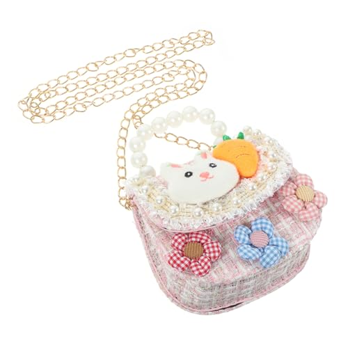 PartyKindom Leichte Mädchen Umhängetasche aus Baumwollmischung Modische Kleine Schultertasche mit Einfacher Aufbewahrung Langlebig und Praktisch für Mädchen Jahre von PartyKindom