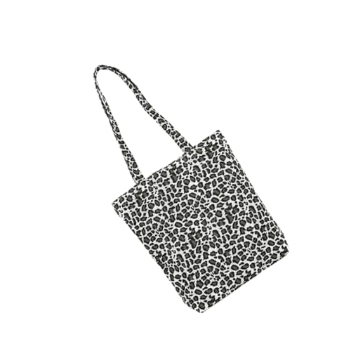 PartyKindom Leopard Print Damen Tote Bag Schultertasche Große Kapazität Leichter Canvas Shopper Vielseitige Umhängetasche für Alltag Einkaufen und Freizeit Robustes Polyester und PU Material von PartyKindom