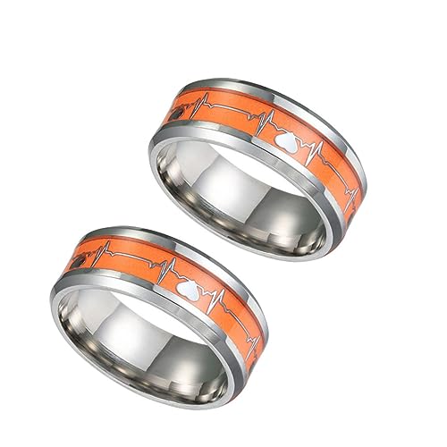 PartyKindom Rundform Unisex Fingerring Mit Stimmungsring -design Hightech-ring Aus Edelstahl Für Partys Hochzeiten Und Treffen Mit Freunden Modisch Und Langlebig von PartyKindom