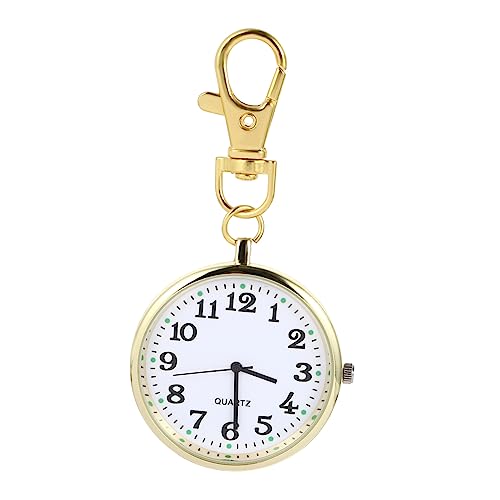 PartyKindom Luminous Taschenuhr mit Schlüsselanhänger für Senioren Praktische und Stilvolle Pocket Watch mit Großem Ziffernblatt für Täglichen Gebrauch und Besondere Anlässe von PartyKindom