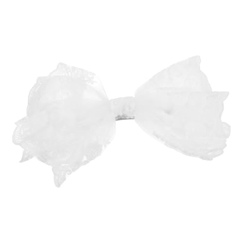 PartyKindom Mädchen Haarclip Weißer Spitzenfeder Haarpin Süßer Haarschmuck für Party Hochzeit Karneval Langlebige Damen Haarklammer mit Feiner Verarbeitung Geeignet für Outdoor und Festliche von PartyKindom