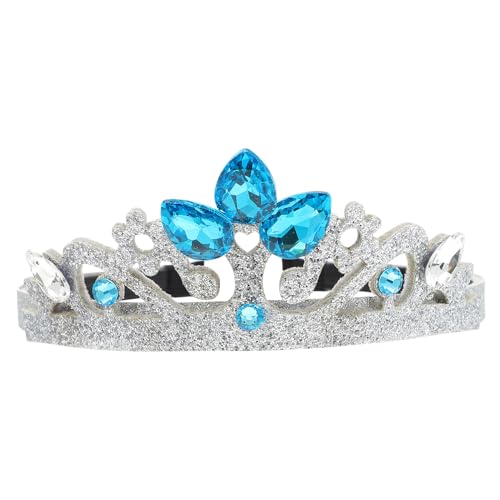 PartyKindom Mädchen Haarreif mit Blauen Kristallen Prinzessin Haarschmuck Leichtes Stirnband für Party Hochzeit Shower und Festliche Anlässe von PartyKindom