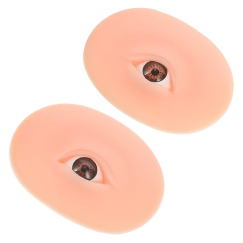 PartyKindom Make Up Übungshaut aus Silikon Augenbrauen Lidschatten Trainingsboard für Anfänger Realistische Hautstruktur Sichere Langlebige Makeup Practice Skin für Eyeliner und Augen Make Up von PartyKindom