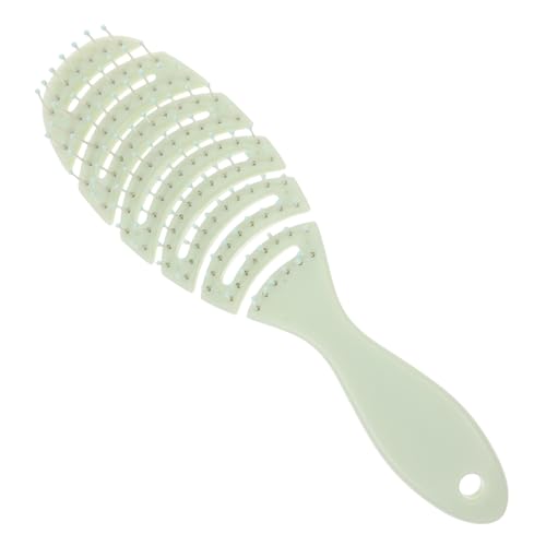 PartyKindom Massagekamm für Frauen mit Gebogener Form Entwirrt Dickes Lockiges Haar Löst Knoten Handlicher Kopfhaut Massagekamm mit Offenem Design für Einfache und Vielseitiges Styling von PartyKindom