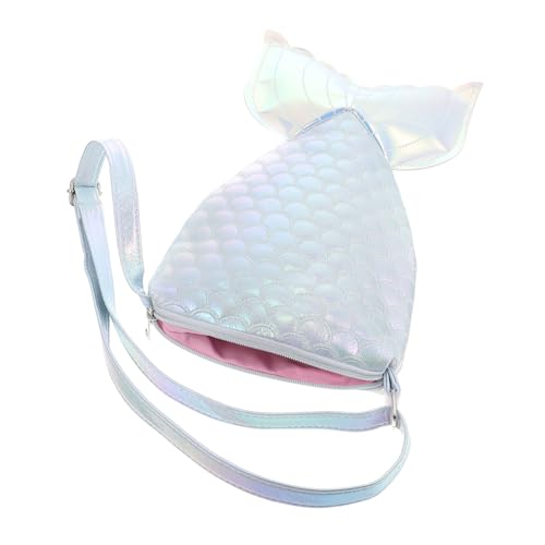 PartyKindom Meerjungfrau Design Umhängetasche Tragbare Crossbody Tasche für Kindergeburtstage und Freizeit Leichte Schultertasche mit Feiner Textur und Hoher Haltbarkeit von PartyKindom