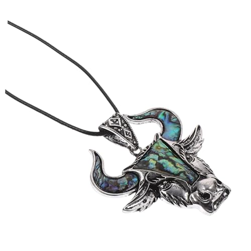 PartyKindom Metal Animal Pendant Retro Style Stierkopf Charm DIY Schmuck Anhänger Herren Kette Vintage Punk für Männer und Freunde von PartyKindom