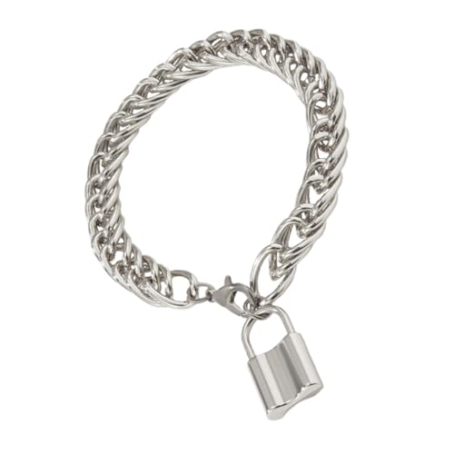 PartyKindom Metal Fußkette Damen mit Einzigartigem Schloss Anhänger Silberfarbene Modisches Langlebiges Fußschmuck Accessoire Hautfreundlich und Stilvoll für Alltag und PartyKindom Metal Fußkette Damen mit Einzigartigem Schloss Anhänger Silberfarbene Modisches Langlebiges Fußschmuck Accessoire Hautfreundlich und Stilvoll für Alltag und von PartyKindom