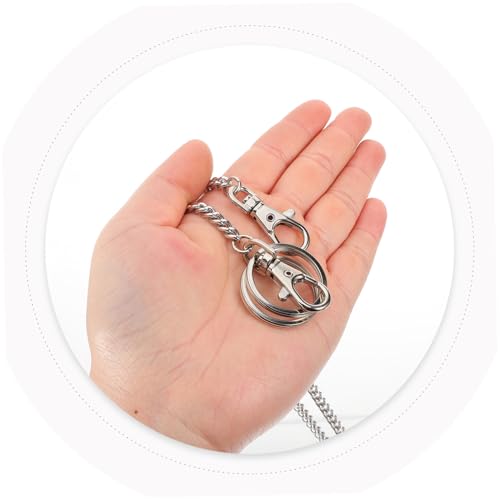 PartyKindom Metall Geldbörsenkette Jeans Hosenkette Langlebig Robust Vielseitig als Taillenkette und Brieftaschenkette Herren Modisches Accessoire im Punk und Hip Hop Stil von PartyKindom