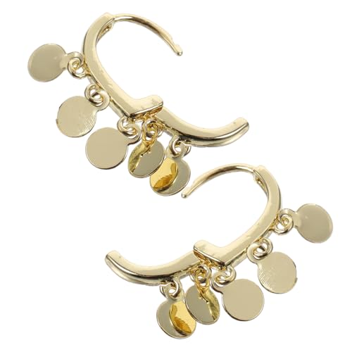 PartyKindom Metallic Glänzende Drop Ohrringe Damen Leichte Creolen mit Herz Design Ohrhänger für Teen Goldfarbene Schmuckaccessoires für Alltag und Fest PartyKindom Metallic Glänzende Drop Ohrringe Damen Leichte Creolen mit Herz Design Ohrhänger für Teen Goldfarbene Schmuckaccessoires für Alltag und Fest von PartyKindom