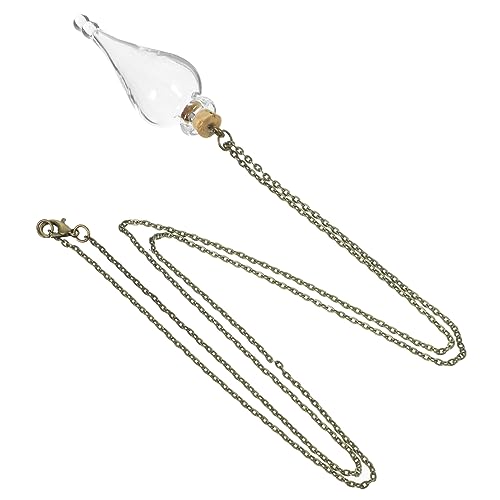 PartyKindom Mini Glasflasche Halskette mit Kette und Stopfen für DIY Hochzeiten und Vintage Vielseitiger Anhänger aus Hochwertigem Bruchsicherem Material von PartyKindom
