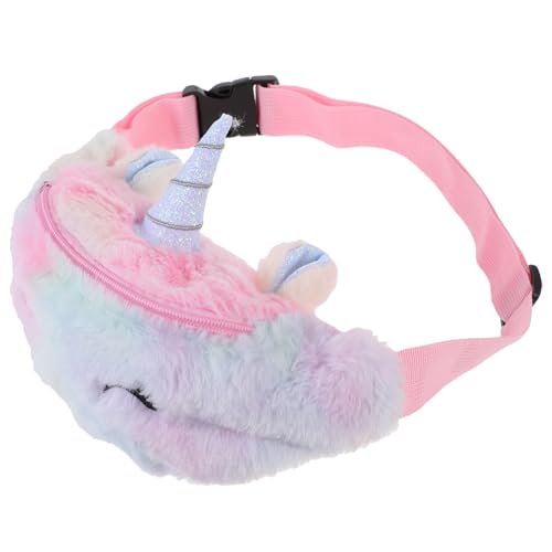 PartyKindom Mini Plüsch Gürteltasche Damen Hüfttasche Flauschige Handtasche aus Plüsch für Mädchen Crossbody Bag mit Weichem Material Umhängetasche in Zufälligem Stil als von PartyKindom