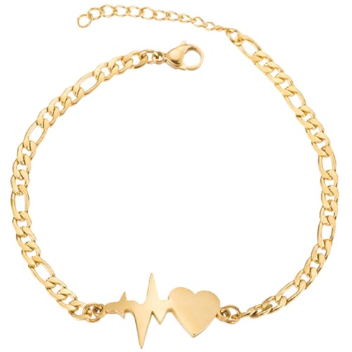 PartyKindom Minimalist Armband Damen Gold Kreatives Geometrisches Design Trendiges Schmuckstück für Teenager Mädchen Perfektes für Geburtstag Weihnachten Valentinstag Alltag von PartyKindom