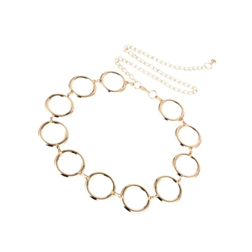 PartyKindom Minimalistischer Goldener Metall Taillengürtel mit Geometrischem Damen Körperkette für Vielseitige Outfit Dekoration bei Partys Alltag und Besonderen Anlässen von PartyKindom