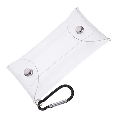 PartyKindom Transparente Geldbörse Für Frauen Klarsicht-münzbeutel Mit Schlüsselanhänger Für Münzen Schlüssel Karten Und Kopfhörer Kompakt Und Tragbar Für Reisen Und Shopping von PartyKindom