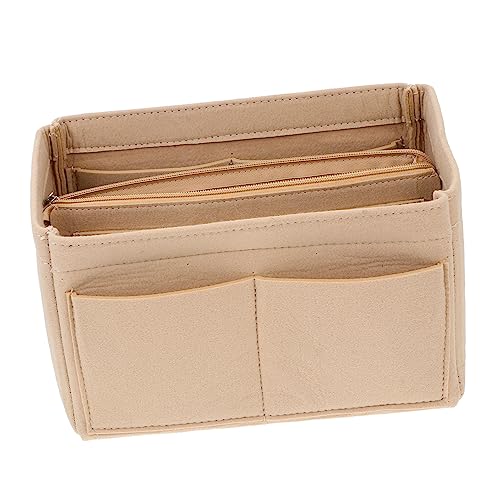 PartyKindom Multifunktionale Filz Kosmetiktasche Abnehmbar Staubdicht Kompakt Vielseitiger Organizer für Make Up Stifte und Kleine Alltagsgegenstände als von PartyKindom
