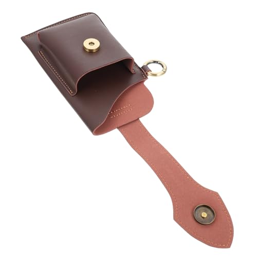 PartyKindom Multifunktionale Kleine PU Ledergürteltasche für Herren Robuste Verschließbare Hüfttasche mit Kartenfach Vielseitige Lauf und Reisezubehör Tasche für Sicheren Transport von PartyKindom