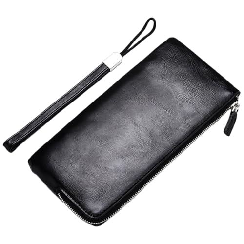 PartyKindom Stylische Lange Geldbörse Mit Reißverschluss Leichte Kartenaufbewahrungstasche Für Männer Und Frauen Praktische Handtasche Für Reisen Und Täglichen Gebrauch von PartyKindom
