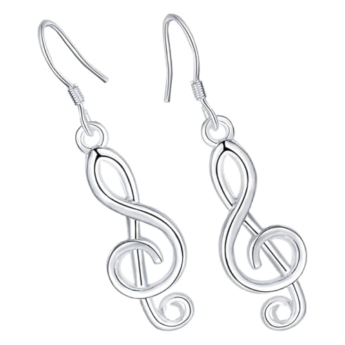 PartyKindom Musiknoten Ohrstecker Damen Ohrringe Leicht Modisch Stilvoll für Frauen Schmuck Alltag Geeignet Individuelle Persönlichkeit Attraktive Farbe Langlebiges Metall von PartyKindom