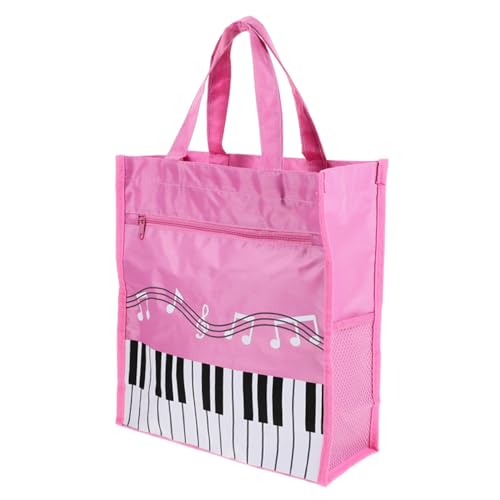 PartyKindom Musiknotentasche für Mädchen Tragbare Aufbewahrungstasche mit Griff Doppellagige Design für Musikbücher und Noten Großes Fassungsvermögen für Lehrer und Schüler von PartyKindom