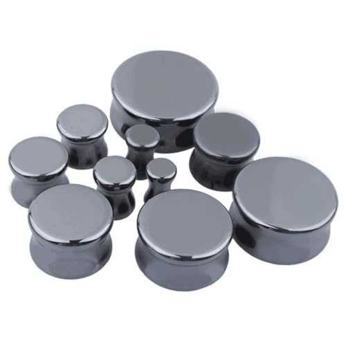 PartyKindom Natürliche Stein Ohrlochdehner Aurikel Ohr Schwarz Körperpiercing Schmuck Komfortabel Modisch für Hochzeit Bankett PartyKindom Natürliche Stein Ohrlochdehner Aurikel Ohr Schwarz Körperpiercing Schmuck Komfortabel Modisch für Hochzeit Bankett von PartyKindom