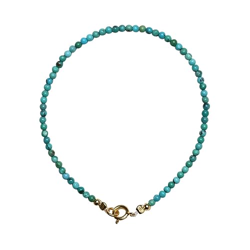 PartyKindom Türkis Armband Damen Böhmischer Stil Handgelenkdekor Naturstein Schmuck für Frauen Stretcharmband Zartes Design für Festivals und Sommerurlaub von PartyKindom