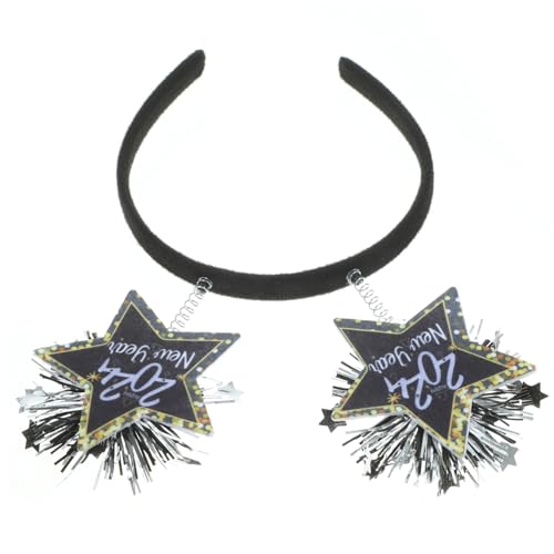 PartyKindom Neujahr Haarreif Kreatives Stirnband Leichtes Party Accessoire für Silvester Karneval Cosplay und Familienfeier von PartyKindom