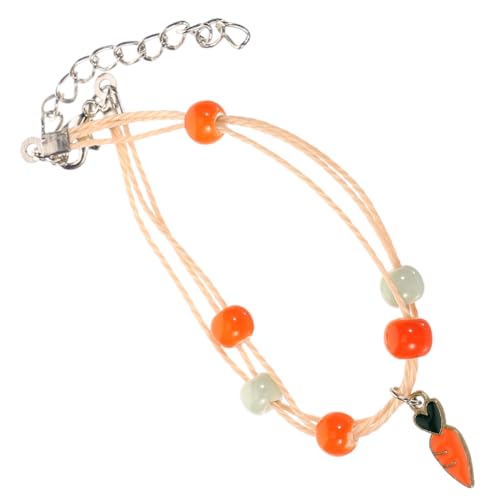 PartyKindom Niedliches Karotten Armband aus Leichtes Kinderarmband Modischer Armschmuck für Mädchen Verstellbar Bequemes Handgelenk für Schüler und Freundinnen von PartyKindom