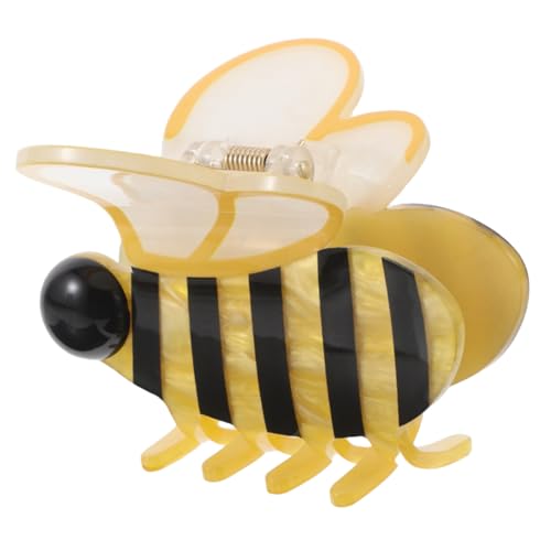 PartyKindom Non Slip Cartoon Bienen Haarkralle Haarklammer aus Acetat Starker Griff für Damen Vielseitiger Styling Clip für Sommer Frühling Frisuren von PartyKindom