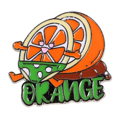 PartyKindom Orange Emaille-brosche Süße Frucht-anstecknadeln Aus Metall Für Rucksäcke Jacken Hüte Für Orange Shirt Day Thanksgiving von PartyKindom