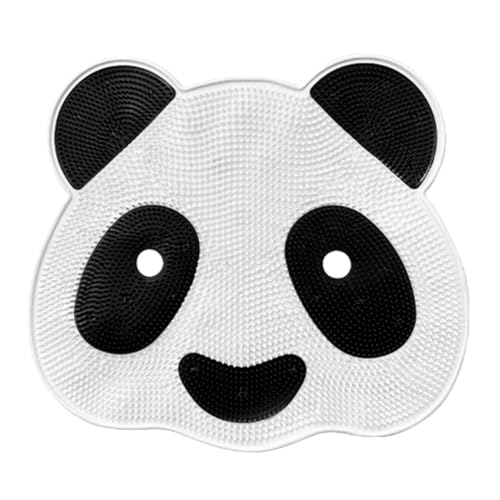 PartyKindom Panda Fußschrubber Duschmatte Rutschfest mit Saugnäpfen Effektives Peeling für Füße und Rücken Cartoon Design für Badezimmer von PartyKindom