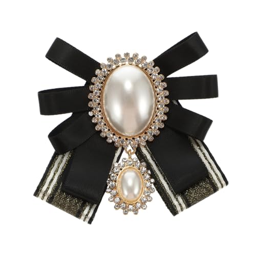 PartyKindom Perlen Brosche Schleife Damen Retro Bowknot Anstecknadel Festliche Kleidung Blusen Schmuck für Hochzeit Party und Alltag PartyKindom Perlen Brosche Schleife Damen Retro Bowknot Anstecknadel Festliche Kleidung Blusen Schmuck für Hochzeit Party und Alltag von PartyKindom