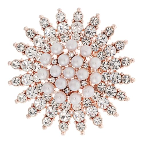 PartyKindom Perlenbrosche Für Damen Schalschnalle Mit Perlen Hutnadeln Aus Perlen Vielseitiger Schalclip Für Pullover Und Tücher Brustnadel Für Herbst Und Winter von PartyKindom