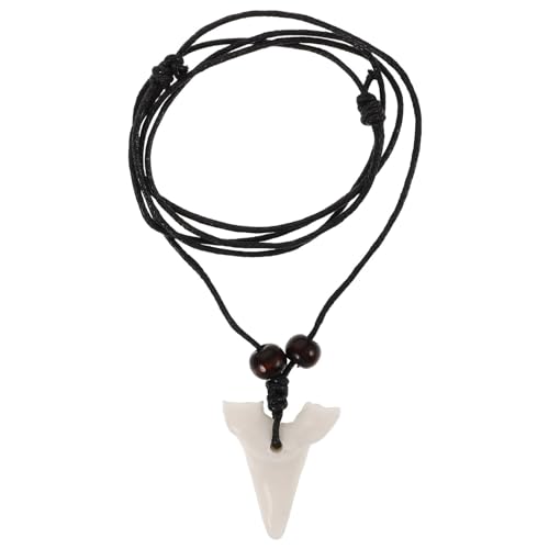 PartyKindom Personalisierte Haifischzahn Halskette Unisex Modehalskette mit Exotischem Stil Symbol für Mut und Stärke Pflegeleicht und Textur für Alter und von PartyKindom