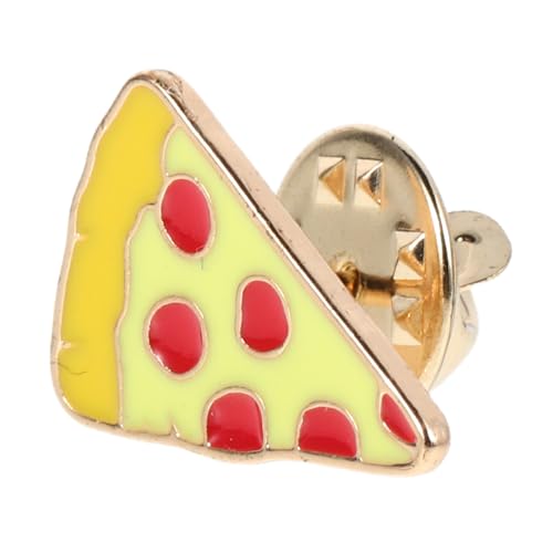 PartyKindom Pizza Brosche Cartoon Design Emaille Anstecknadel für Mädchen Stylisches Accessoire für Kleidung Schals Kragen und Kleider Langlebiges Emaille mit Lebendigen Farben für Alltag und von PartyKindom