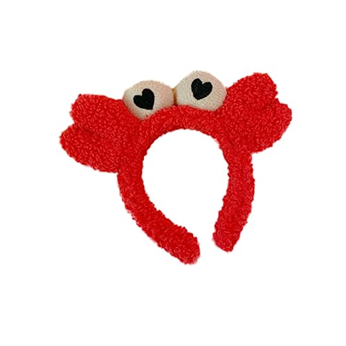 PartyKindom Plüsch Haarband für Partys Lustiges Haarschmuck mit Großem Augenkrebs Design für Gesichtsreinigung und Fotorequisiten Leicht und Auffällig von PartyKindom