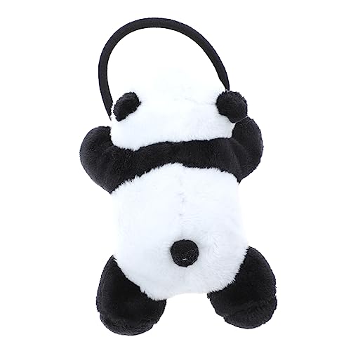PartyKindom Plüsch Panda Haarband Elastisches Haargummi Ponytail Halter Haarschmuck Für Mädchen Süßes Design Geeignet Für Haartypen Perfektes Accessoire Für Feste Und Alltag von PartyKindom