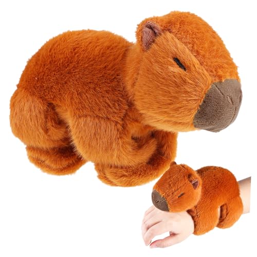 PartyKindom Plüsch Capybara Slap Bracelet Kuscheltier Und Armbänder Für Niedlicher Zum Umarmen Kreatives Accessoire Für Geburtstagsfeiern Und Thematische Anlässe von PartyKindom