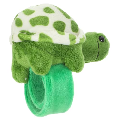 PartyKindom Plüsch Slap Armband mit Schildkröten Weiches Langlebiges Kuscheltier Wristband Verschleißfestes Stofftier Schnapparmband Dekoratives Ab Jahren von PartyKindom