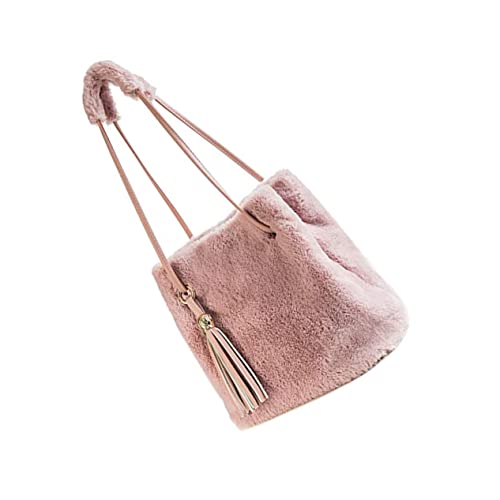 PartyKindom Plüsch Umhängetasche Damen Kreative Single Shoulder Tasche Flauschige Handtasche Leicht Tragbar für Alltag und Freizeit von PartyKindom