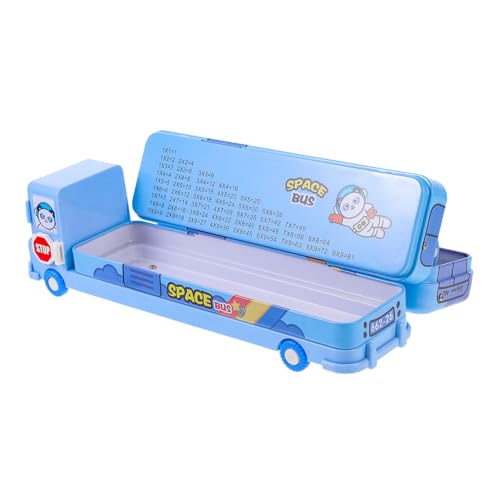 PartyKindom Praktische Cartoon Stiftebox mit Fächern Tragbarer Federmäppchen Organizer für Schüler Dekorative Aufbewahrungsbox für Schreibwaren und Kunstbedarf und Vielseitig für Schule und von PartyKindom